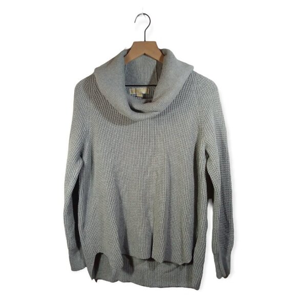 MICHAEL Kors Waffle Knit Cowl Neck Hi-Lo Sweater Size S - Picture 1 of 3